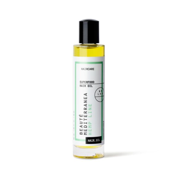 SUPERFOOD HAIR OIL HEMP LINE front Beaute Mediterranea